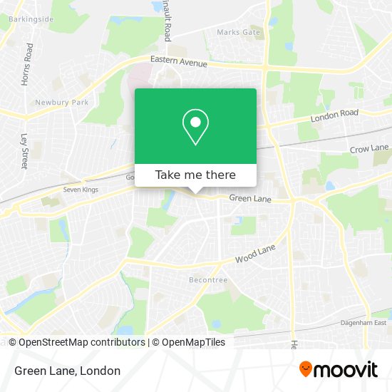 Green Lane map