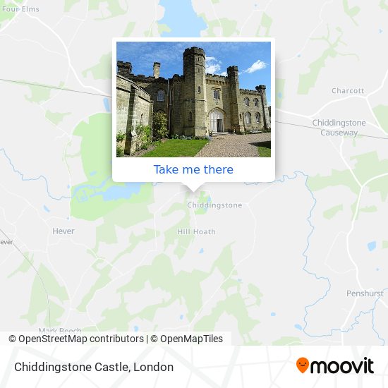 Chiddingstone Castle map