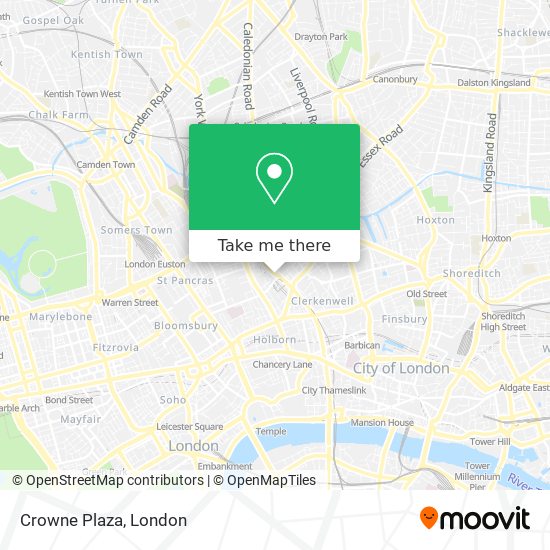 Crowne Plaza map