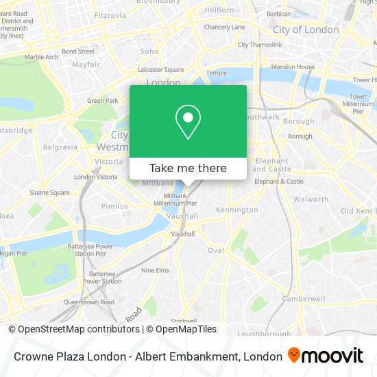 Crowne Plaza London - Albert Embankment map