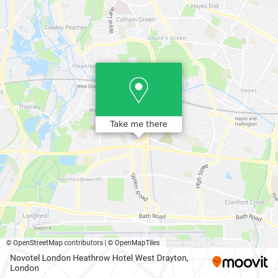 Novotel London Heathrow Hotel West Drayton map