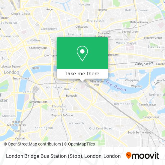 London Bridge Bus Station (Stop), London map