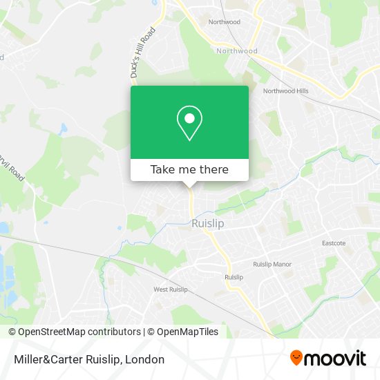 Miller&Carter Ruislip map