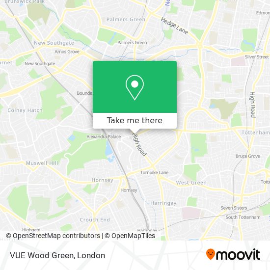 VUE Wood Green map