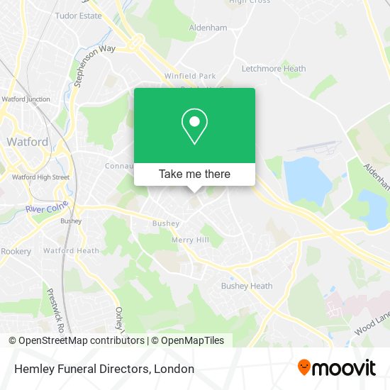 Hemley Funeral Directors map