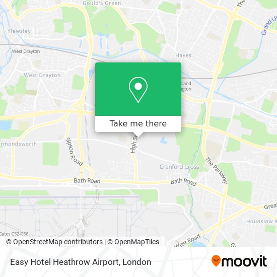Easy Hotel Heathrow Airport map