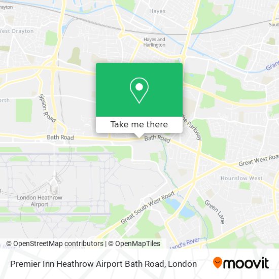 Premier Inn Heathrow Airport Bath Road map