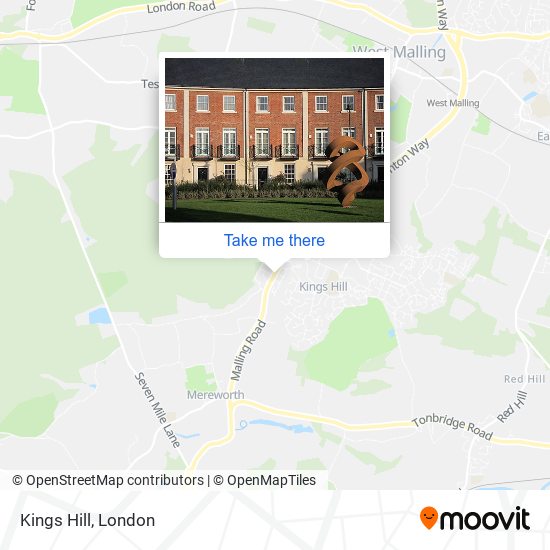 Kings Hill map