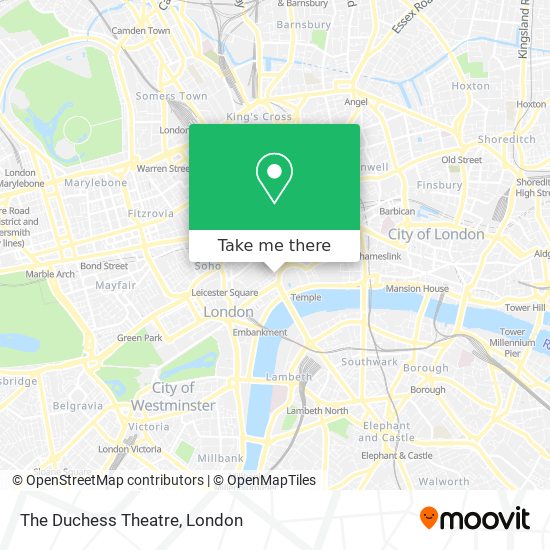 The Duchess Theatre map