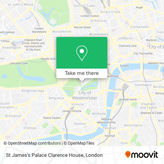 St James's Palace Clarence House map