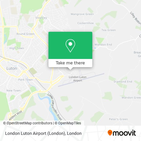 London Luton Airport map