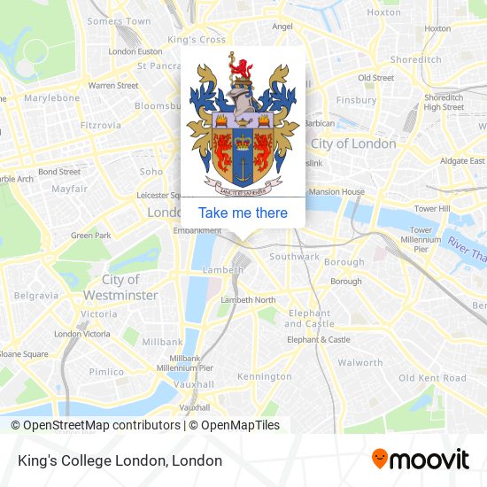 King's College London map