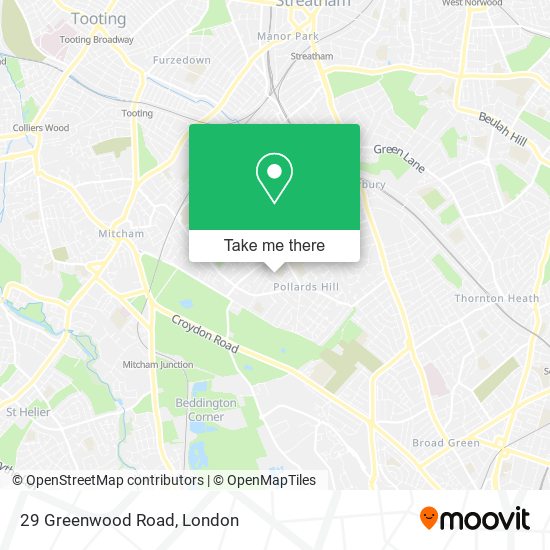 29 Greenwood Road map