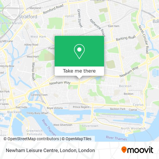 Newham Leisure Centre, London map
