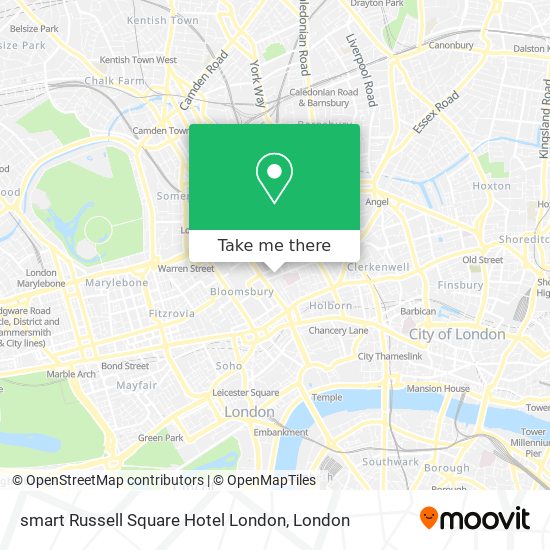 smart Russell Square Hotel London map