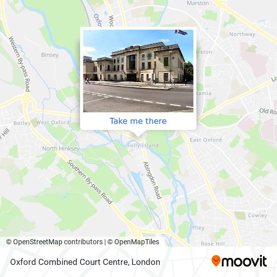 Oxford Combined Court Centre map