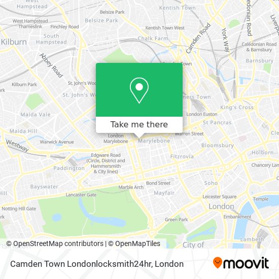 Camden Town Londonlocksmith24hr map