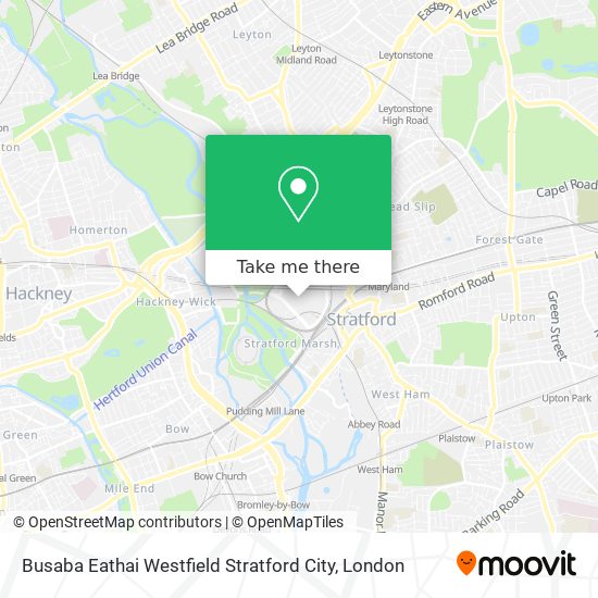 Busaba Eathai Westfield Stratford City map