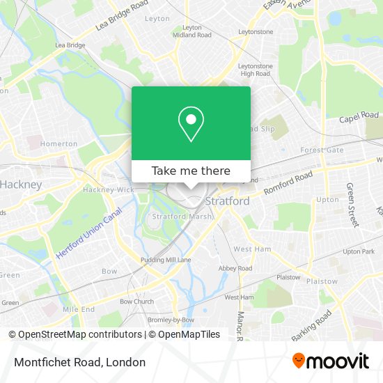 Montfichet Road map