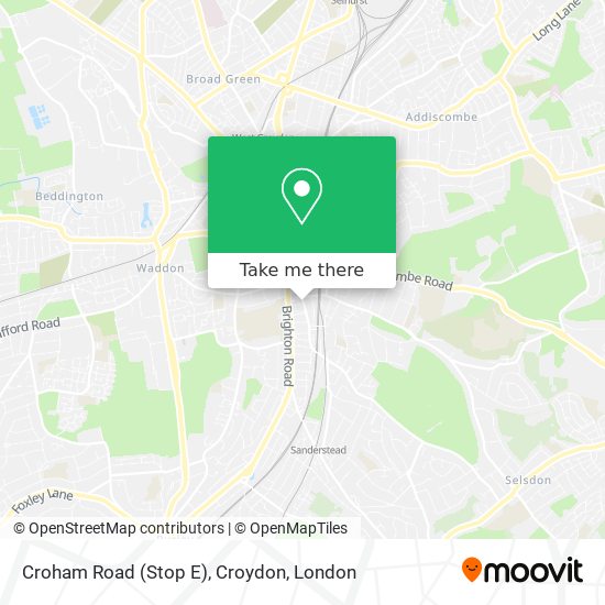 Croham Road (Stop E), Croydon map