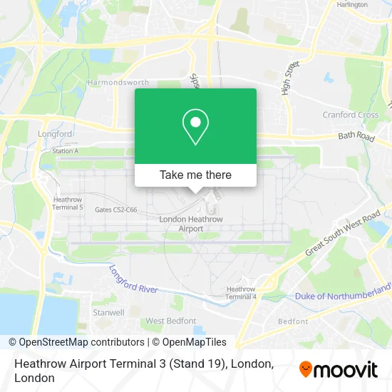 Heathrow Airport Terminal 3 (Stand 19), London map