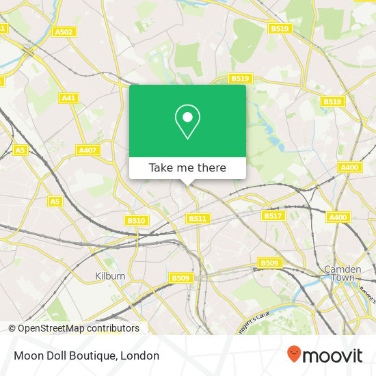 Moon Doll Boutique, 12 Heath Street Hampstead London NW3 6TE map