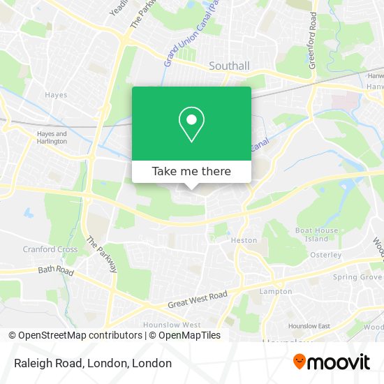 Raleigh Road, London map