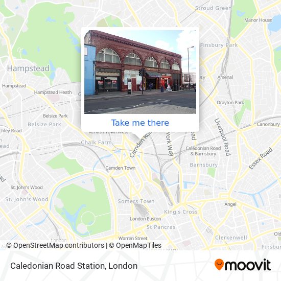 Caledonian Road Station map