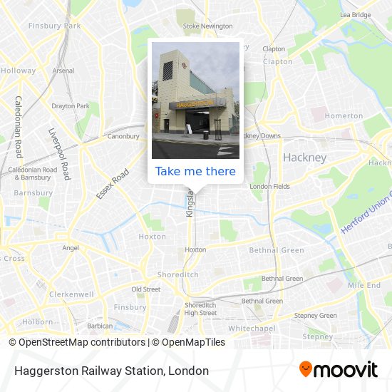 Haggerston Railway Station map