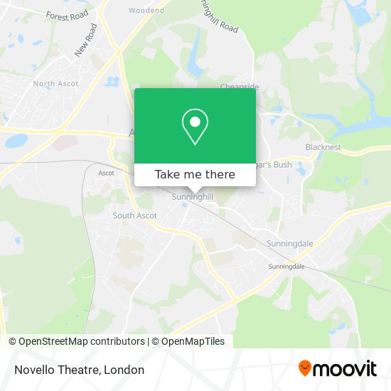 Novello Theatre map