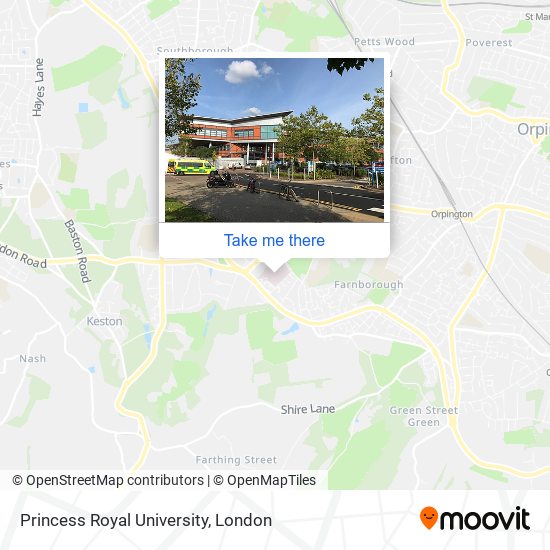 Princess Royal University map