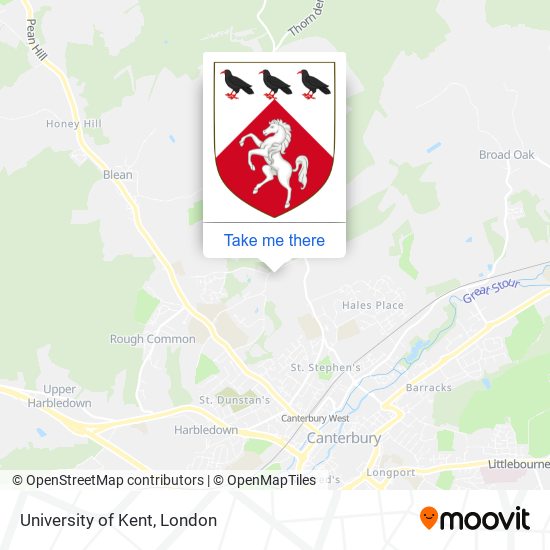 University of Kent map