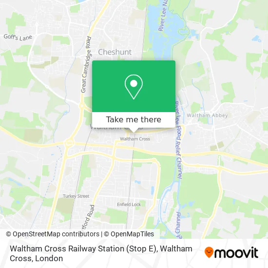 Waltham Cross Train Line Map How To Get To Waltham Cross Railway Station (Stop E), Waltham Cross In  Cheshunt By Bus, Train Or Tube?