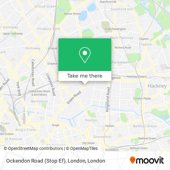 Ockendon Road (Stop Ef), London map