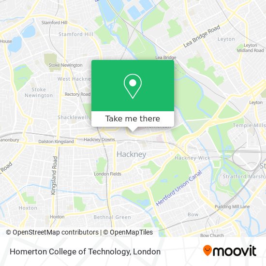 Homerton College of Technology map