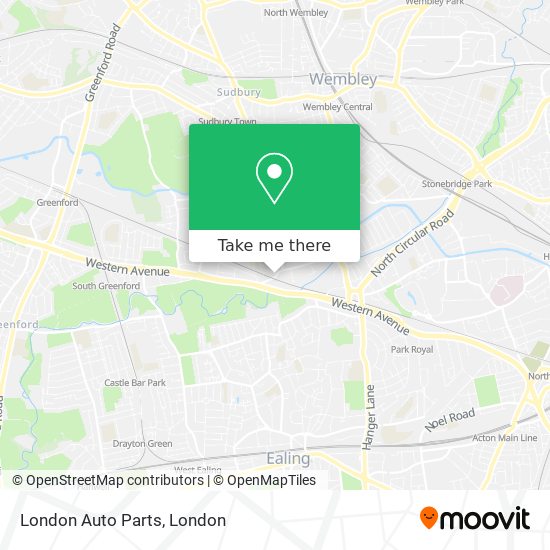 London Auto Parts map
