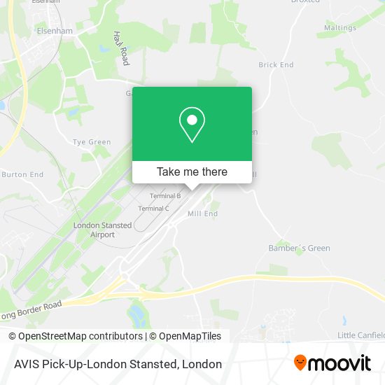 AVIS Pick-Up-London Stansted map