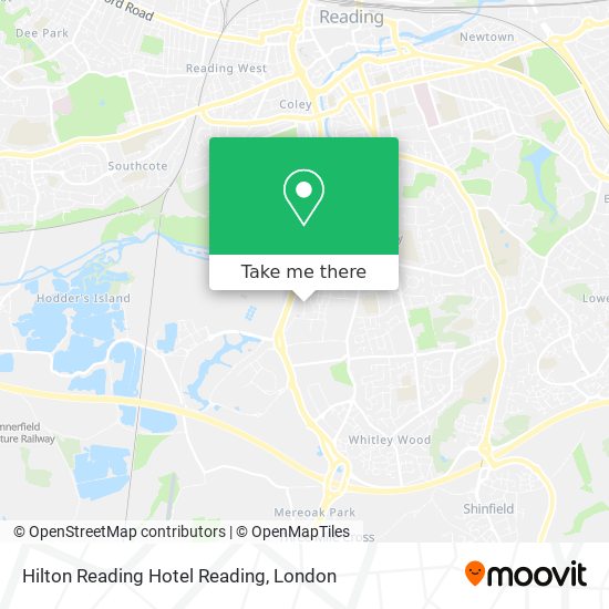 Hilton Reading Hotel Reading map