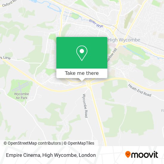 Empire Cinema, High Wycombe map
