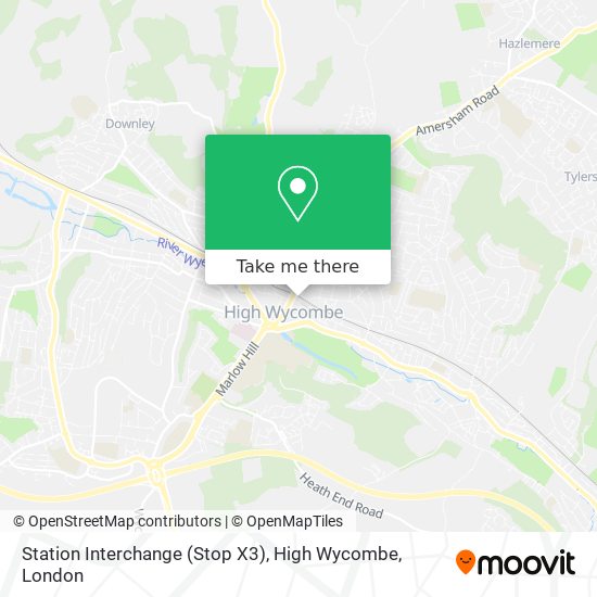 Station Interchange (Stop X3), High Wycombe map