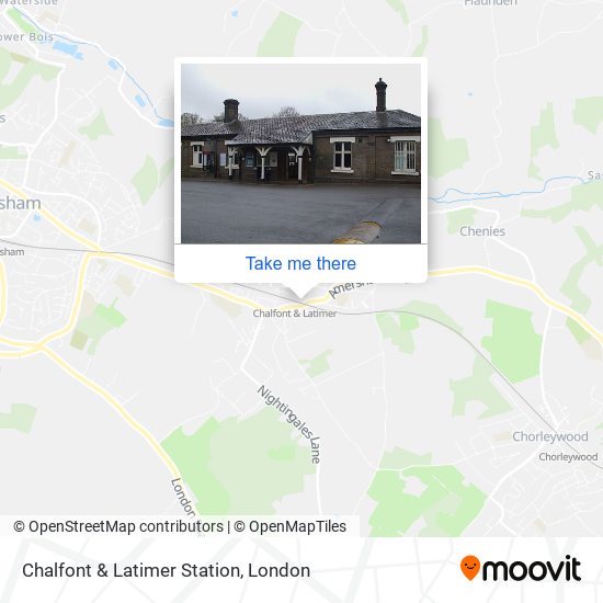 Chalfont & Latimer Station map