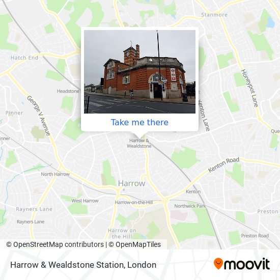 Harrow & Wealdstone Station map