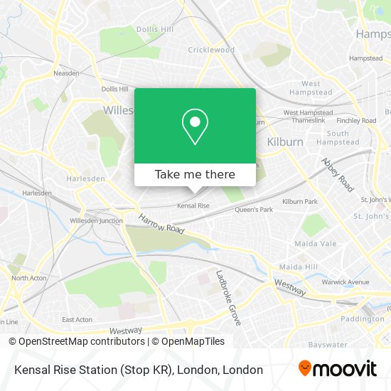 Kensal Rise Station (Stop KR), London map