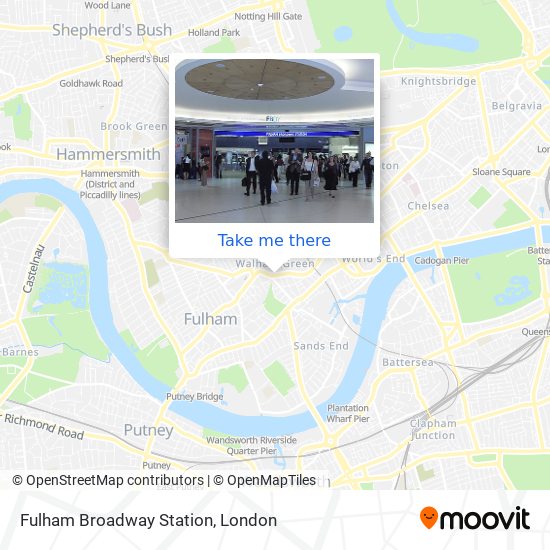Fulham Broadway Station map