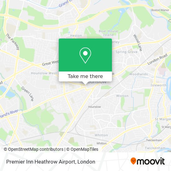 Premier Inn Heathrow Airport map