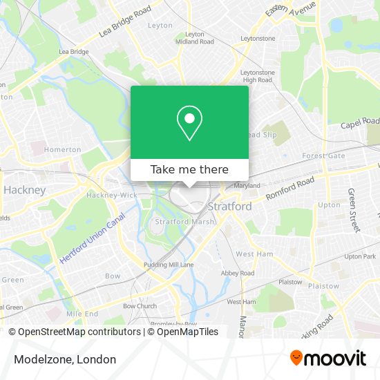 Modelzone map