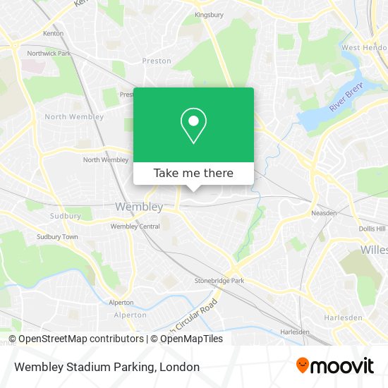 Wembley Stadium Parking map