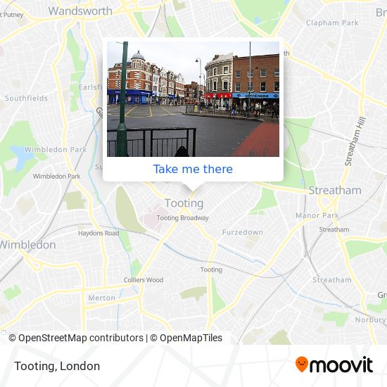 Tooting map