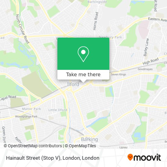 Hainault Street (Stop V), London map