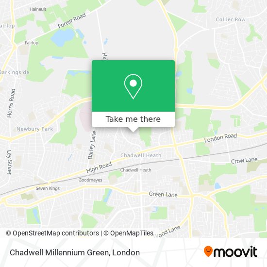 Chadwell Millennium Green map